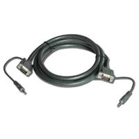 

Kramer Electronics C-GMA/GMA Molded 15-Pin HD VGA (M) to 15-Pin HD VGA (M) with 3.5mm Stereo Audio Cable, 25'