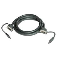 

Kramer Electronics C-GMA/GMA Molded 15-Pin HD VGA (M) to 15-Pin HD VGA (M) with 3.5mm Stereo Audio Cable, 3'