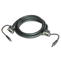 

Kramer Electronics C-GMA/GMA Molded 15-Pin HD VGA (M) to 15-Pin HD VGA (M) with 3.5mm Stereo Audio Cable, 75'