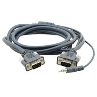

Kramer Electronics C-MGMA/MGMA Molded 15-Pin HD (M) to 15-Pin HD (M) & 3.5mm Stereo Audio Micro VGA Cable, 35'