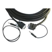 

Kramer Electronics CP-GMA/GMA/XL 15-Pin HD & 3.5mm Audio Cable with 45 Degree Side-Angled Connector, Plenum Rated, 75'