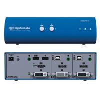 

Kramer Electronics DK22PD-3 HighSecLabs Secure Dual Head 2-Port 4K30 UHD DVI-I and DisplayPort KVM Switch