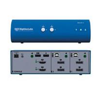 

Kramer Electronics DK22PP-3 2-Port HighSecLabs Secure Dual Head 4K30 UHD DisplayPort KVM Switch