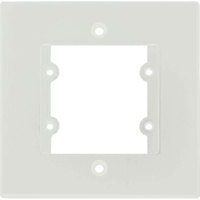 

Kramer Electronics FRAME-1G/US Frame for Wall Plate Inserts, 1 Gang, White