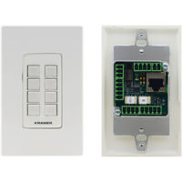 

Kramer Electronics RC-208 8-Button I/O Ethernet with KNET 1-Gang Control Keypad, White & Black Decora Design Frame Sets