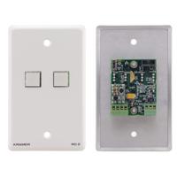 

Kramer Electronics RC-2 2-Button Control Keypad Wall Plate with RS-232 Controller, Gray, US