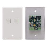 

Kramer Electronics RC-2 2-Button Control Keypad Wall Plate with RS-232 Controller, White