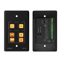 

Kramer Electronics RC-62 6-Button Room Controller with 1-Gang Wall Plate (US) & Printed Group Labels, Black Design Frame
