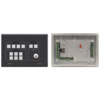 

Kramer Electronics RC-74DL 12 Button Master Room Controller with Digital Volume Control Knob, Back-Lit LCD, 1 USB Port/3 Bidirectional RS-232 Ports