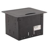 

Kramer Electronics TBUS-1AXL Table Mount Modular Multi-Connection Solution with Tilt-Up Lid, Silver Brushed Anodized Aluminum Top