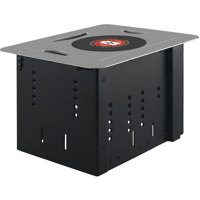 

Kramer Electronics TBUS-1-KWC TBUS Tabletop Enclosure with Integrated Wireless Charging Spot, Silver Sand Blasted Anodized Aluminum Top