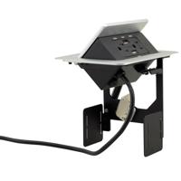 

Kramer Electronics TBUS-204 Pop-Up Table Connection Bus, Sand-Blasted Anodized Aluminum Top, Silver