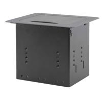 

Kramer Electronics TBUS-3XL Table Mount Modular Multi-Connection Solution with Tilt-Up Lid, Black Sand Blasted Anodized Aluminum Top