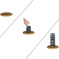 

Kramer Electronics TC-PTP01-B Circular Power Tower Plus Architectural Interfacing Solutions, Black