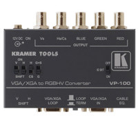 

Kramer Electronics VP-100 Computer Graphics Video to RGB/HV/S Format Converter, 350MHz Bandwidth