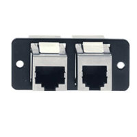 

Kramer Electronics W-1145 RJ-11 and RJ-45 Pass Through Wall Plate Insert