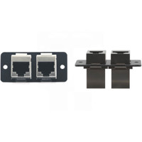 

Kramer Electronics W4545 Dual RJ-45 Wall Plate Insert, White
