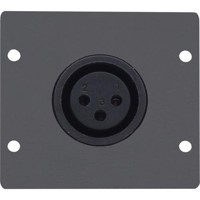 

Kramer Electronics WA-1XLF Three-Pin XLR (F) Wall Plate Insert, Dual Slot, Black