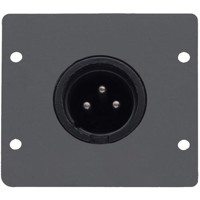 

Kramer Electronics WA-1XLM Three-Pin XLR (M) Wall Plate Insert, Dual Slot, Black