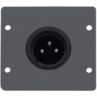 

Kramer Electronics WA-1XLM Three-Pin XLR (M) Wall Plate Insert, Dual Slot, Black