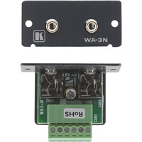 

Kramer Electronics WA-3N Dual 3.5mm Stereo Audio to Terminal Block Wall Plate Insert, Single Slot, Black