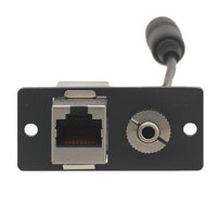 

Kramer Electronics WA-45 3.5mm Stereo Audio & RJ-45 Wall Plate Insert, Single Slot