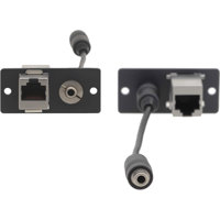 

Kramer Electronics WA-45 3.5mm Stereo Audio & RJ-45 Wall Plate Insert, Single Slot, White