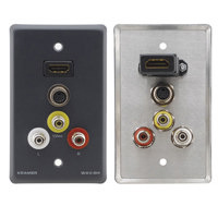 

Kramer Electronics WAV-5H HDMI, S-Video & 3 RCA Passive Wall Plate