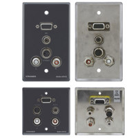 

Kramer Electronics WAV-5YC 15-Pin HD, 3.5mm Stereo Audio, S-Video, Dual RCA Passive Wall Plate