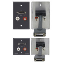 

Kramer Electronics WAV-DA2 DVI & Dual RCA Passive Wall Plate