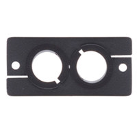 

Kramer Electronics WCP-2 9.5mm Dual Cable Pass-Through Wall Plate Insert, Single Slot