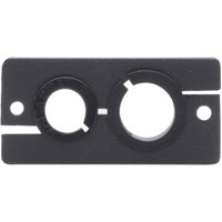 

Kramer Electronics WCP-21 9 & 12.5mm Two-Sized Cable Pass-Through Wall Plate Insert, Single Slot, Black