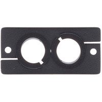 

Kramer Electronics WCP-2 9.5mm Dual Cable Pass-Through Wall Plate Insert, Single Slot, Black