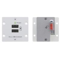 

Kramer Electronics WP-2UC Active Wall Plate with Dual USB Charger, Black