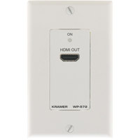 

Kramer Electronics WP-572 HDMI HDCP 2.2 Wall Plate Receiver over PoC Long-Reach DGKat, Black