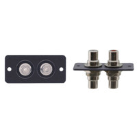 

Kramer Electronics WRR Dual RCA Wall Plate Insert, Single Slot