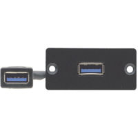 

Kramer Electronics WU3-AA USB 2.0-A Female to USB 2.0-A Female Wall Plate Insert, Black