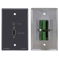

Kramer Electronics WXA-1 Passive Wall Plate - 15-Pin HD and 3.5mm Stereo Audio, Gray