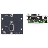 

Kramer Electronics WXA-2 Wall Plate Insert - 15-Pin HD and 3.5mm Stereo Audio to Terminal Block, Gray