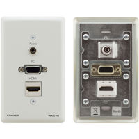 

Kramer Electronics WXA-H1/US Passive Pass-through Wall Plate with VGA, 3.5mm Audio & HDMI Connectors, White