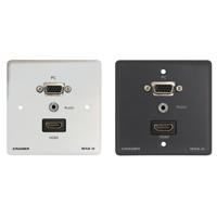 

Kramer Electronics WXA-H Passive Wall Plate - 15-Pin HD (F-F), 3.5mm Stereo Audio and HDMI, White