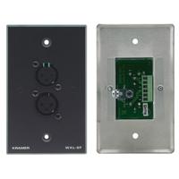 

Kramer Electronics WXL-2F Dual XLR-F to 6-Pole Terminal Block Passive Wall Plate, Gray