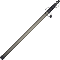 

K-Tek 3' to 12'.8" 5-Section Carbon Fiber Boom Pole with XLR Coiled Cable, Bottom Exit