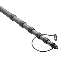 

K-Tek Klassic Series K-230CCR 6-Section Traveler Graphite Boom Pole with Internal Coiled Cable and Side-Mounted XLR Base