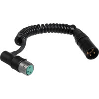

K-Tek 6" XLR Male to XLR Low-Profile Angled Female Coiled Microphone Cable for Boom Poles