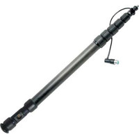 

K-Tek 2' to 7'-3" Klassic 6-Section Graphite Fiber Boom Pole with Coiled Cable and Side-Mounted XLR Base, Side Exit