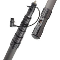 

K-Tek KP12CCR 12' KlassicPro Graphite 6-Section Boompole with KPCK12 Internal XLR Coiled Cable and KPCCR Side Exit