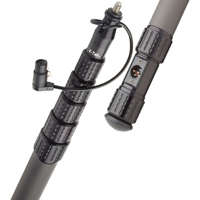 

K-Tek KP16CCR 16' KlassicPro Graphite 6-Section Boompole with KPCK16 Internal XLR Coiled Cable and KPCCR Side Exit