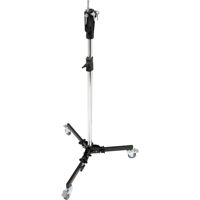 

Kupo 4-Section Steel Studio Stand with Casters, 13.8', Black/Chrome