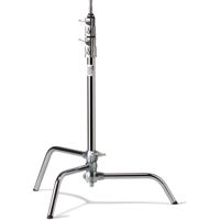 

Kupo 20" Master Raiser C-Stand with Sliding Leg, 78" Maximum Extension, 22lbs Load Capacity, Silver